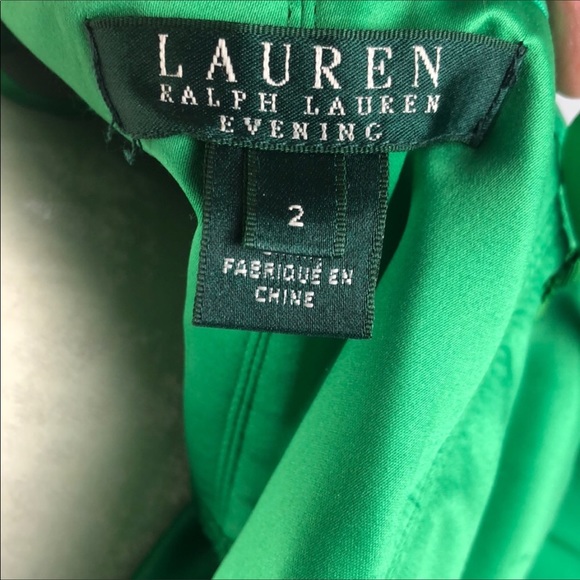 Ralph Lauren Green Formal Dress size